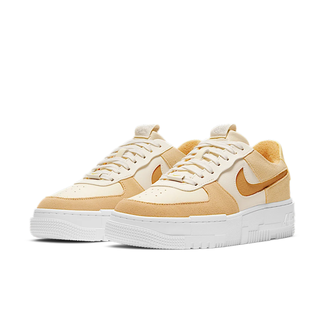 Nike Air Force 1 Low Pixel Sail Coconut Milk, Sail/Bucktan-Coconut Milk-Lemon Drop (DH3856-100)