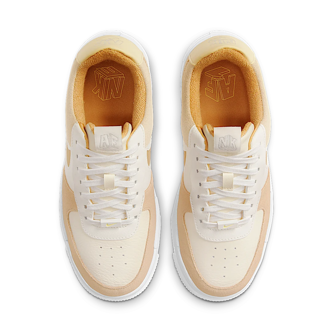 Nike Air Force 1 Low Pixel Sail Coconut Milk, Sail/Bucktan-Coconut Milk-Lemon Drop (DH3856-100)