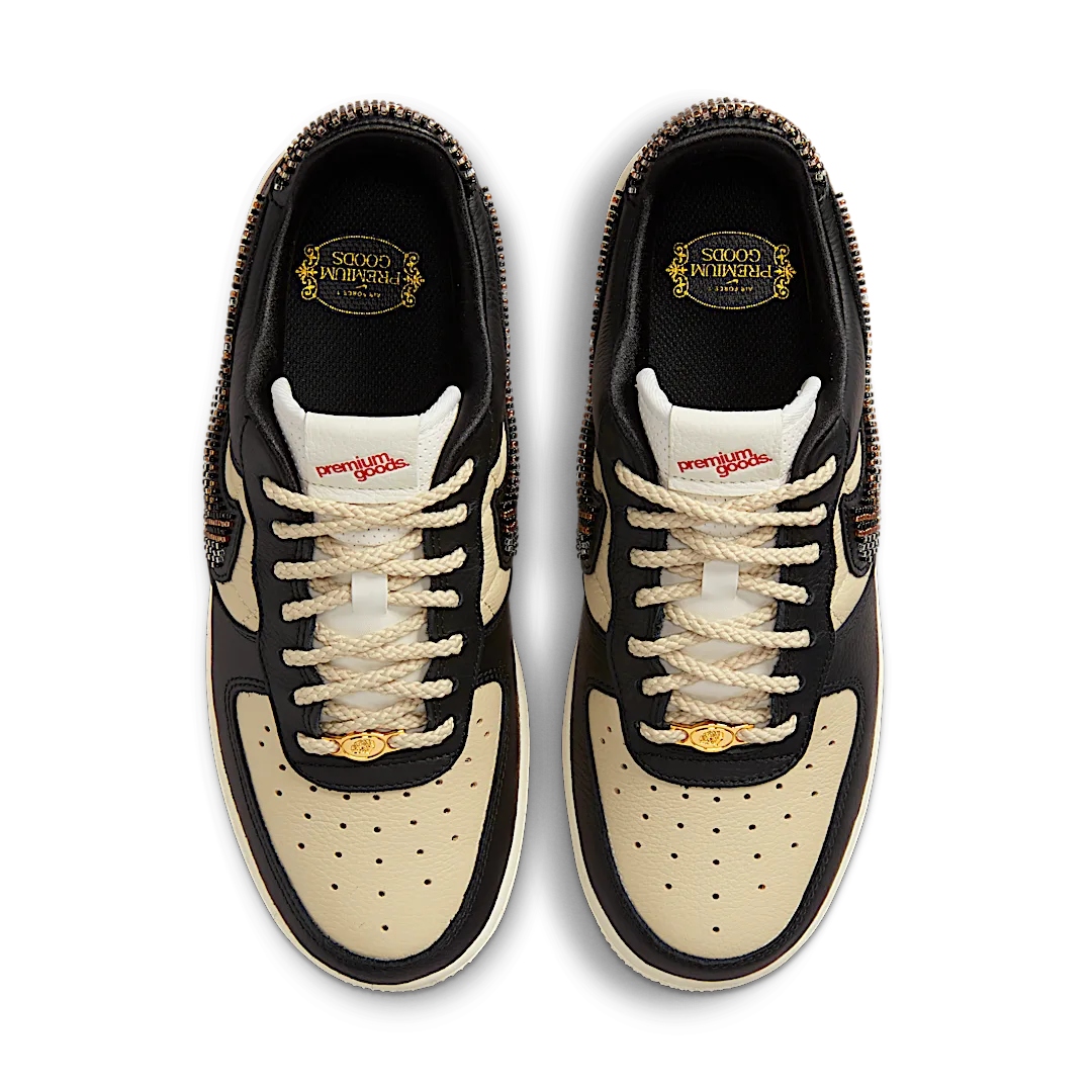 Nike Air Force 1 Low Premium Goods The Sophia, Black/Multi-Color-Sand-Sail (DV2957-001)