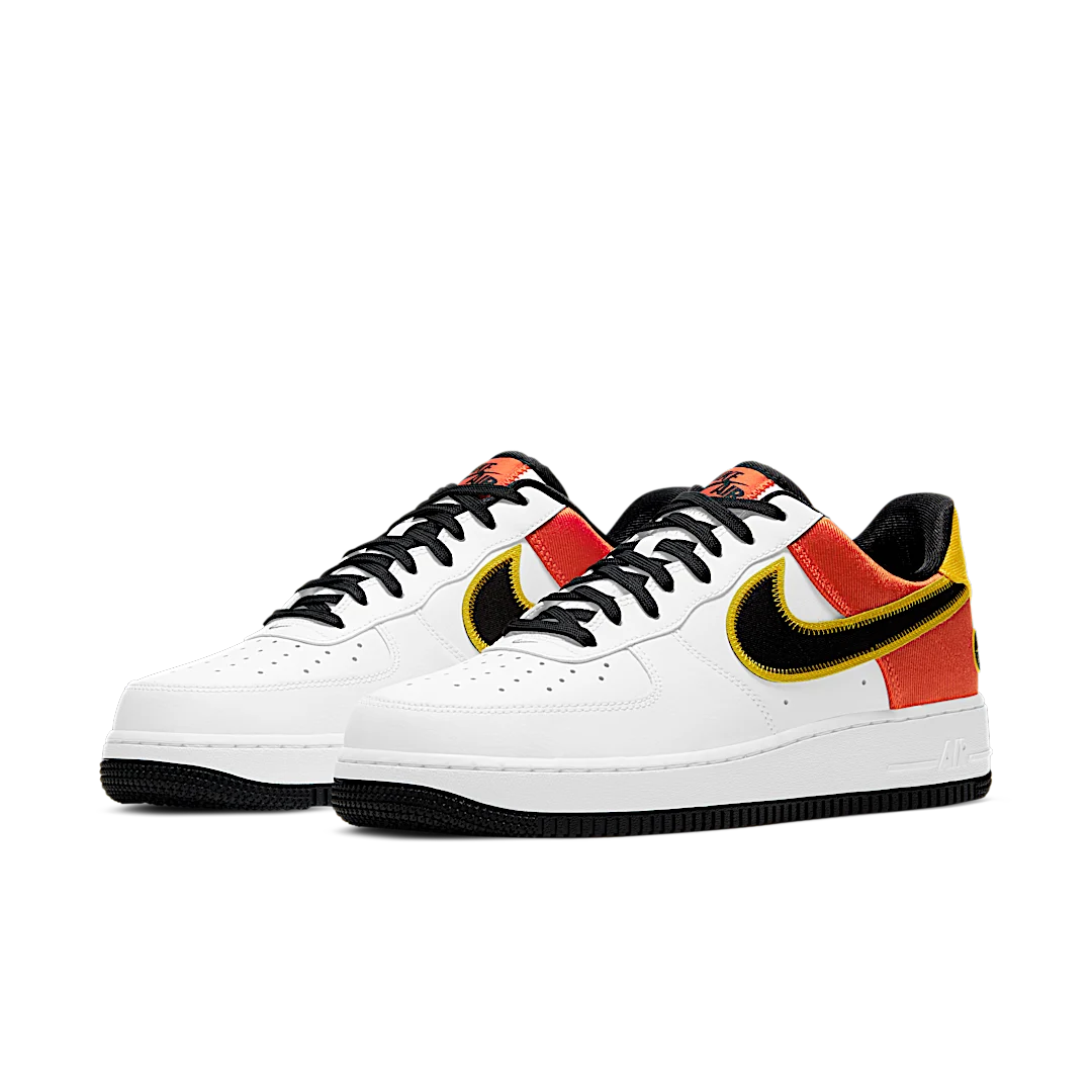 Nike Air Force 1 Low Raygun, White/Black-Orange Flash-Amarillo (CU8070-100)