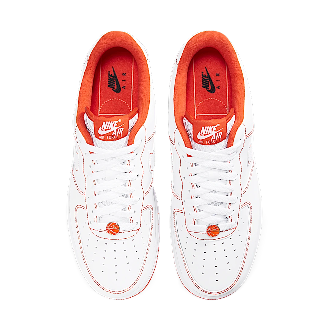 Nike Air Force 1 Low Rucker Park (2020), White/Black-Team Orange (CT2585-100)