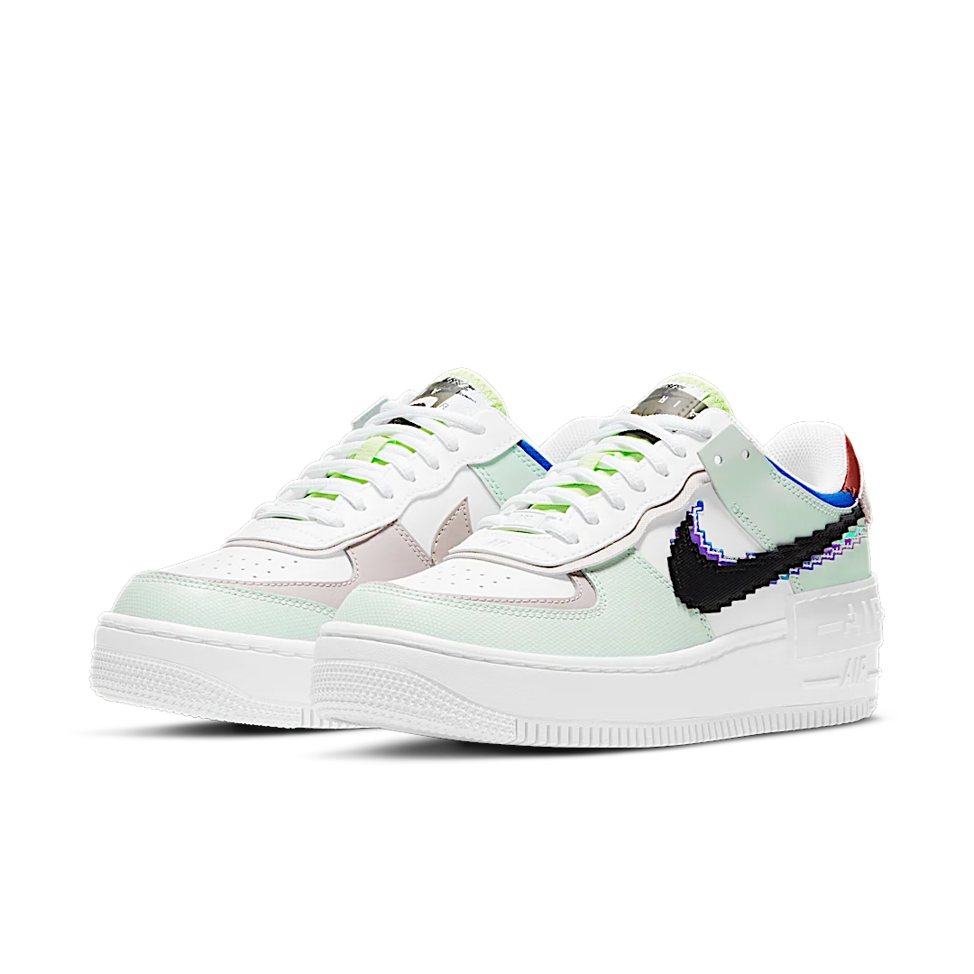 Nike Air Force 1 Low Shadow 8 Bit Barely Green, Barely Green/White/Platinum Violet/Black (CV8480-300)