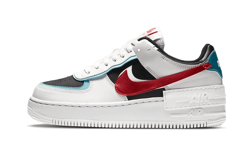 Nike Air Force 1 Low Shadow Bleached Aqua Chile Red