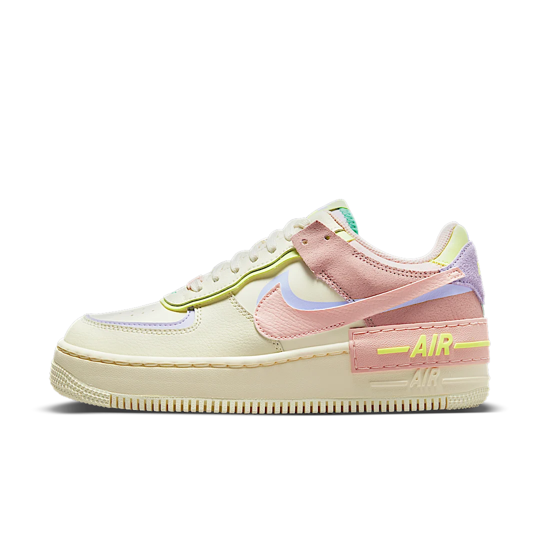 Nike Air Force 1 Low Shadow Cashmere, Cashmere/Pure Violet/Pink Oxford/Pale Coral (CI0919-700)