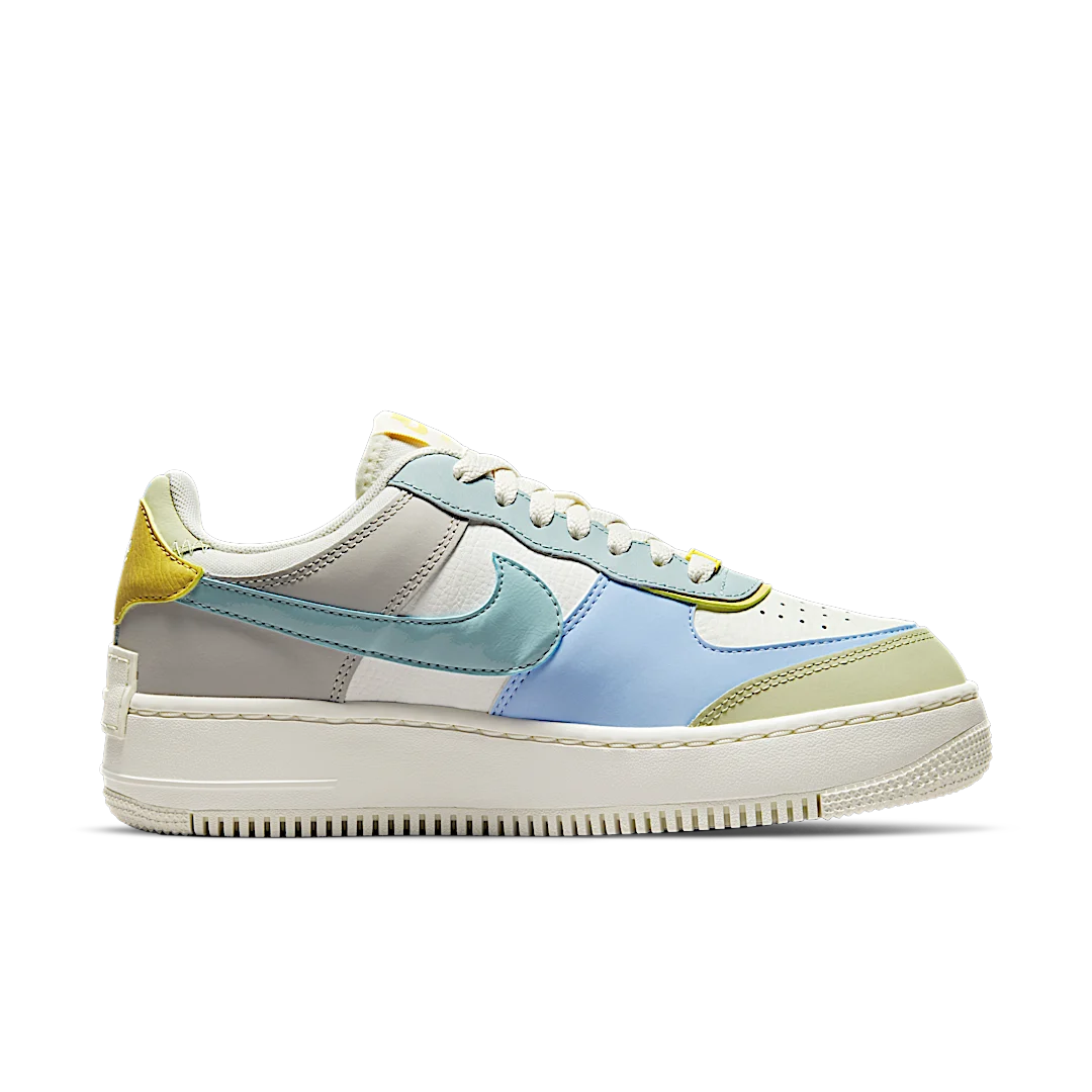 Nike Air Force 1 Low Shadow Ocean Cube, Sail/Ocean Cube-Light Marine-Olive Aura (DR7883-100)