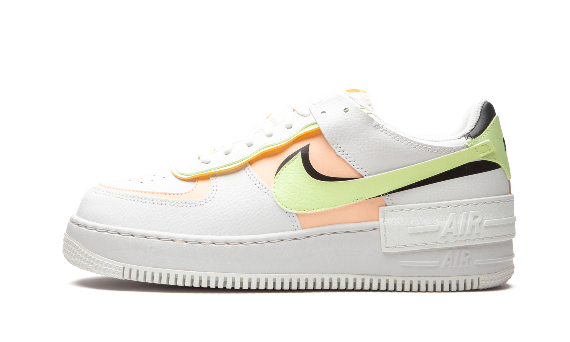 Nike Air Force 1 Low Shadow Summit White Barely Volt Crimson Tint