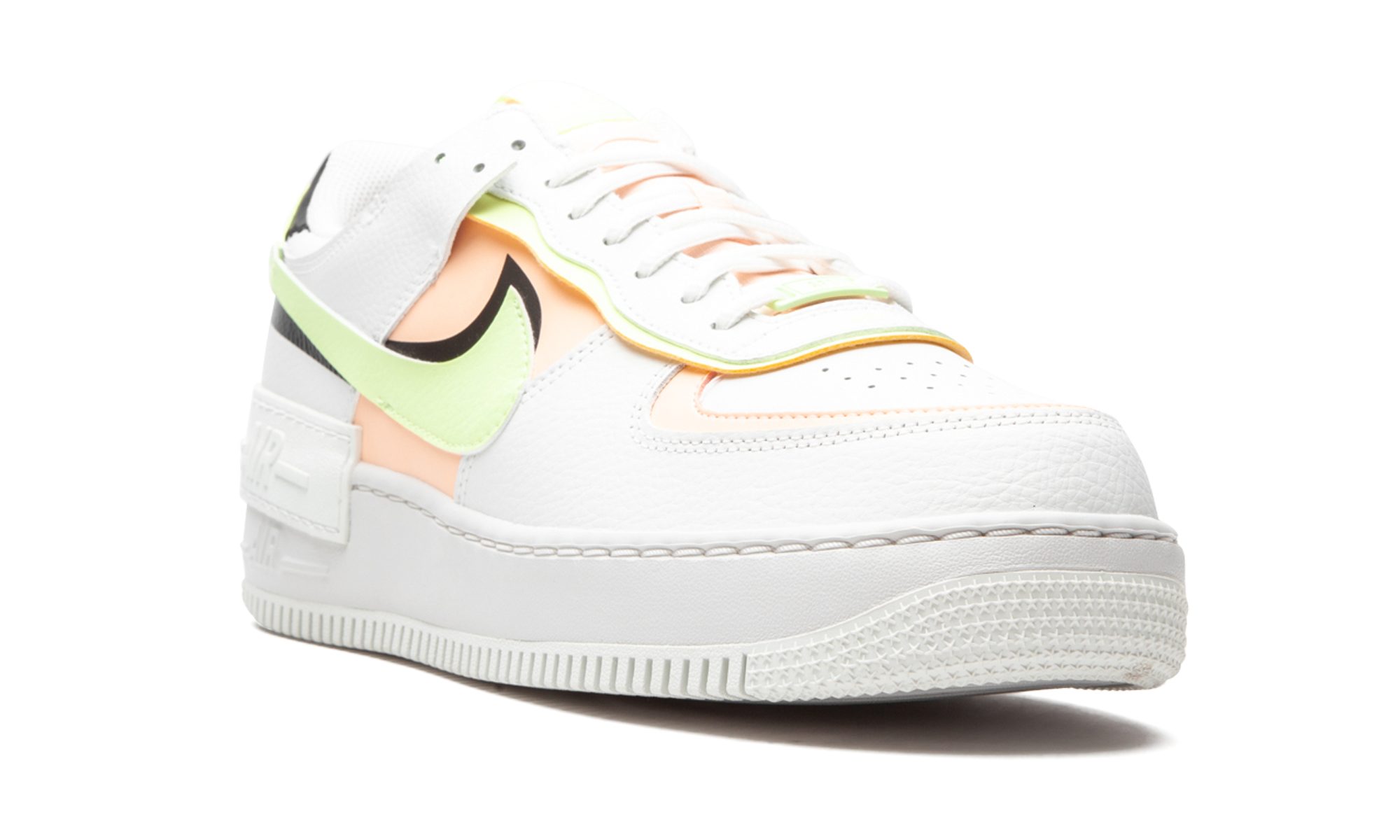 Nike Air Force 1 Low Shadow Summit White Barely Volt Crimson Tint
