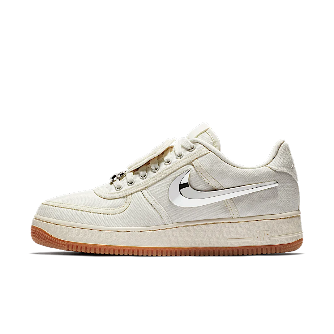 Nike Air Force 1 Low Travis Scott Sail, Sail/Sail-Gum Light Brown (AQ4211-101)