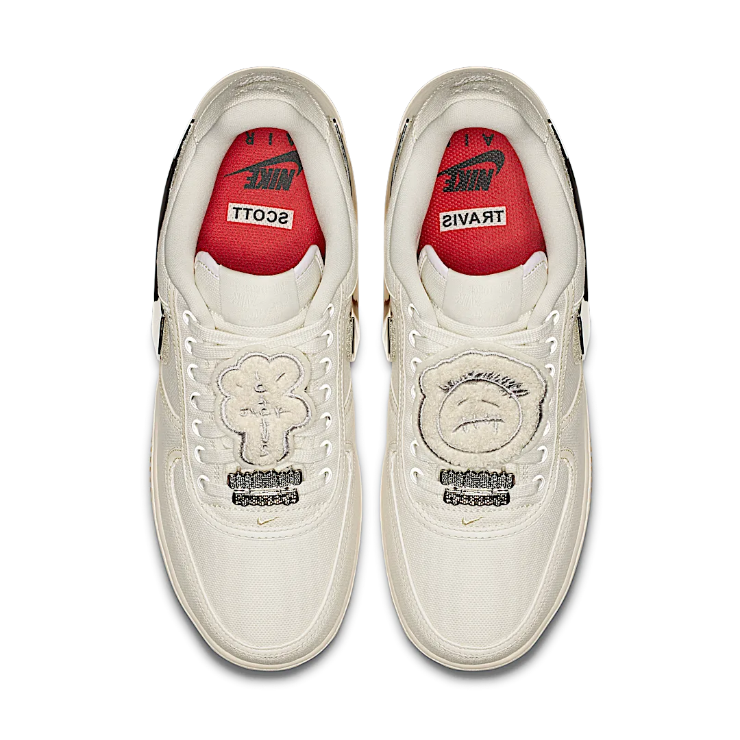 Nike Air Force 1 Low Travis Scott Sail, Sail/Sail-Gum Light Brown (AQ4211-101)