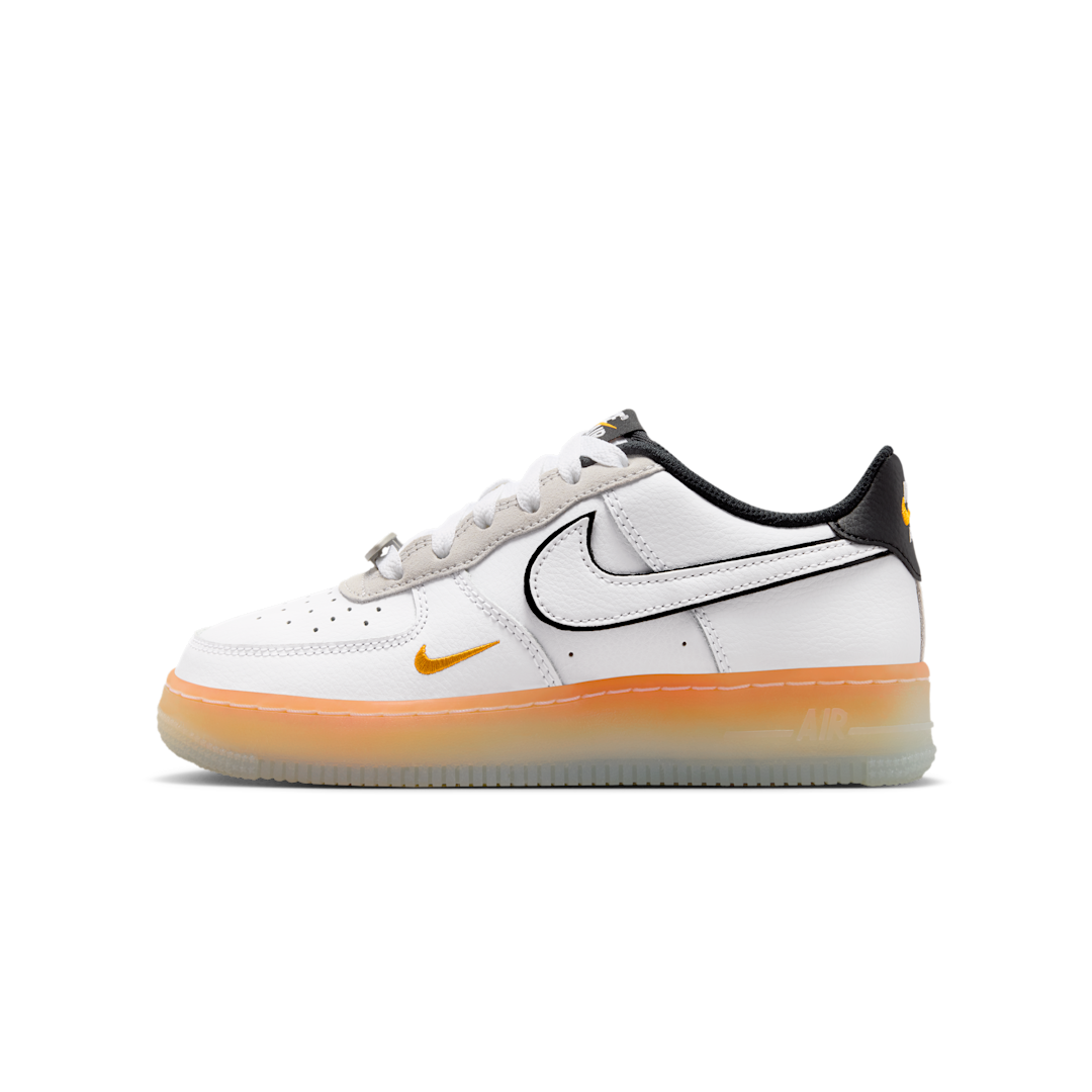 Nike Air Force 1 Low White Black Orange Peel