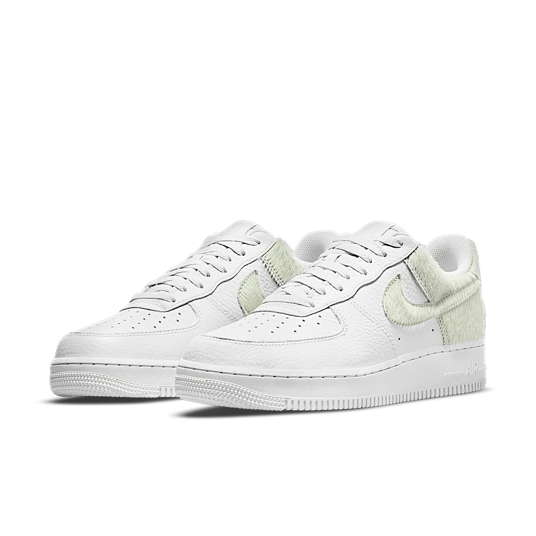 Nike Air Force 1 Low White Pony Hair Heel, Photon Dust/White (DM9088-001)