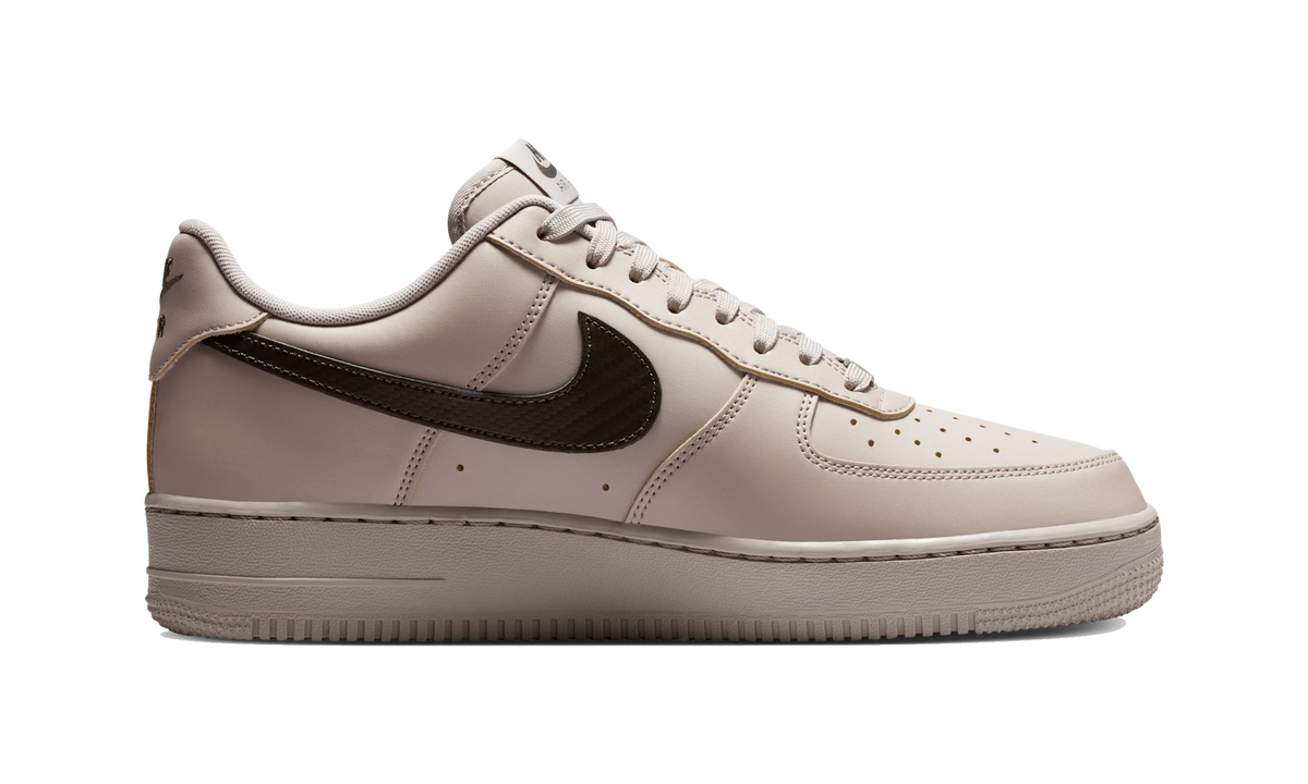 Nike Air Force 1 Low '07 Carbon Fiber Swoosh College Grey Newsprint