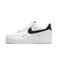 Nike Air Force 1 Low '07 Essential White Black Gold Mini Swoosh