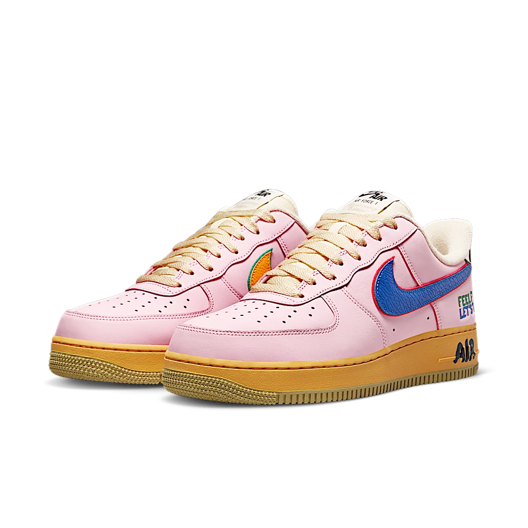 Nike Air Force 1 Low '07 Feel Free, Let’s Talk, Pink/Tan/Orange-Blue (DX2667-600)