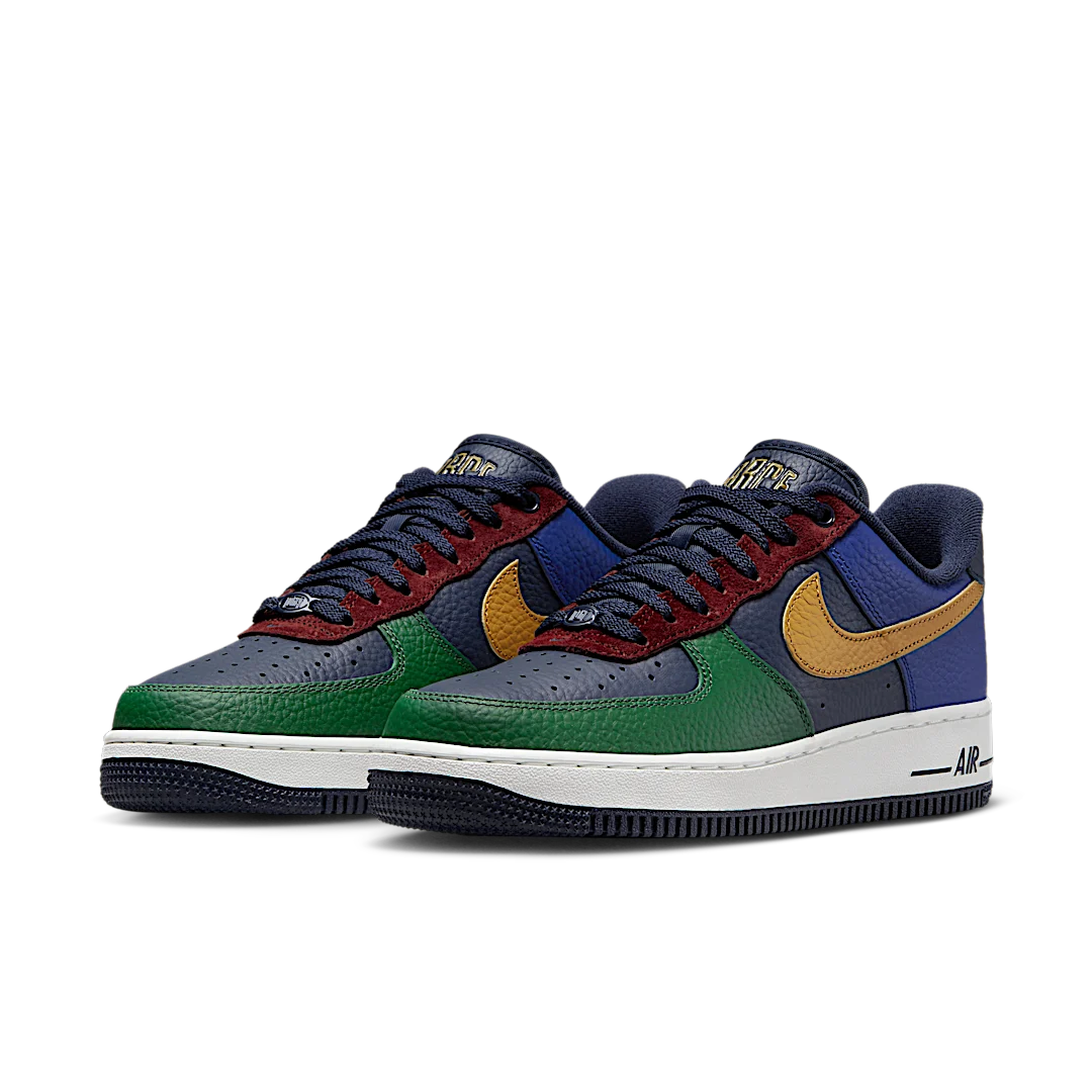 Nike Air Force 1 Low '07 LX Command Force Obsidian Gorge Green, Gorge Green/Gold Suede/Obsidian (DR0148-300)