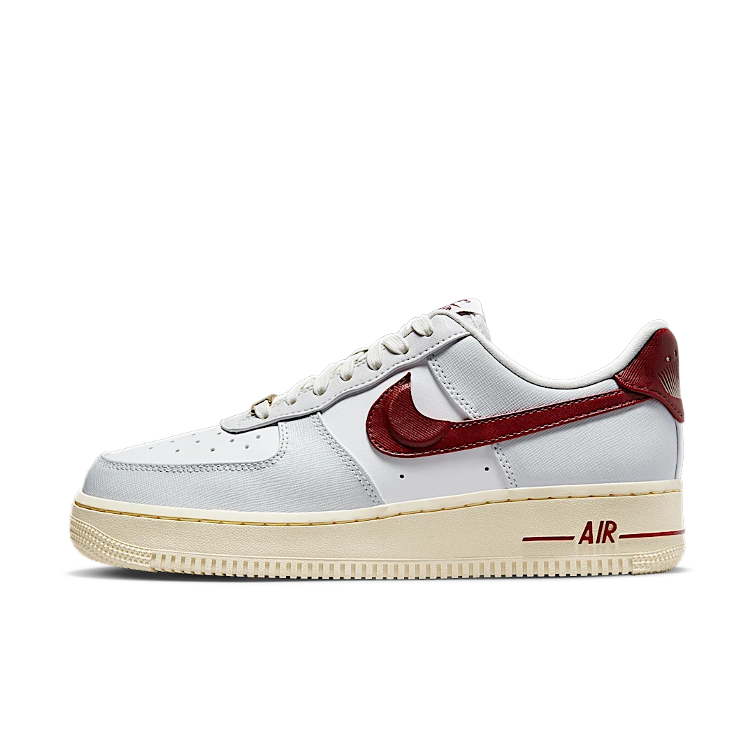 Nike Air Force 1 Low '07 SE Just Do It Photon Dust Team Red, Photon Dust/Team Red/Summit White/Muslin (DV7584-001)