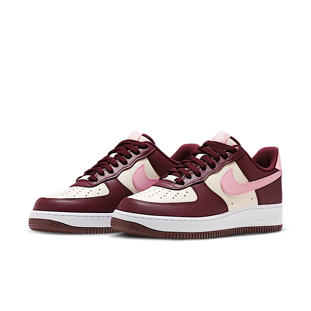 Nike Air Force 1 Low '07 Valentineâs Day (2023), Light Ivory/Medium Pink/White/Night Brown/Medium Pink/Light Ivory (FD9925-161)