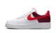 Nike Air Force 1 Low '07 White Light Crimson Gold Charm Bracelet