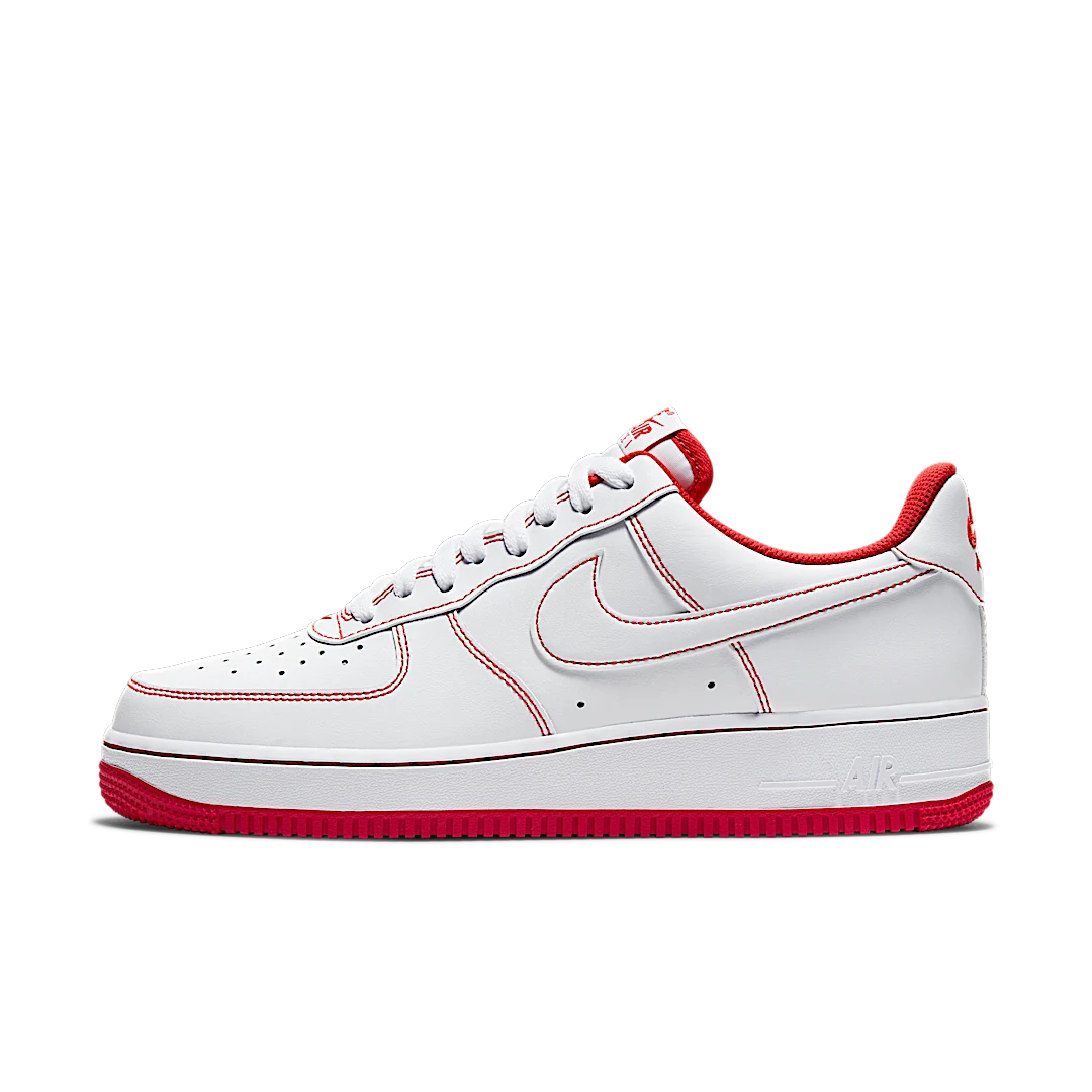 Nike Air Force 1 Low '07 White University Red, White/University Red/White (CV1724-100)