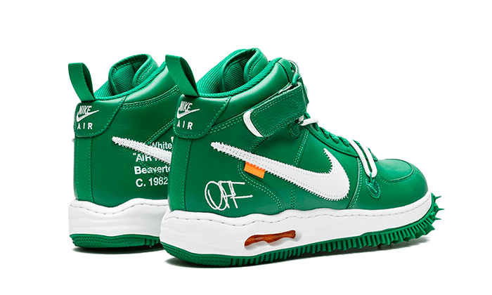 Nike Air Force 1 Mid Off-White Pine Green, Pine Green/White-White (DR0500-300)