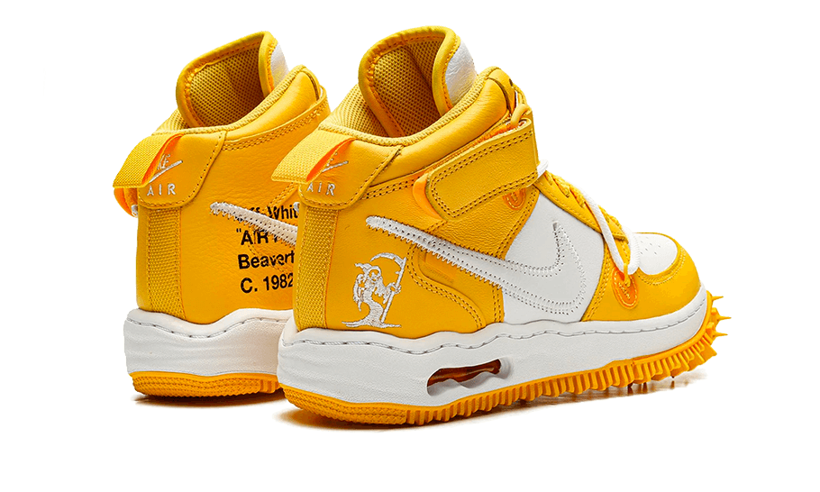 Nike Air Force 1 Mid SP Off-White Varsity Maize, White/White/Varsity Maize (DR0500-101)