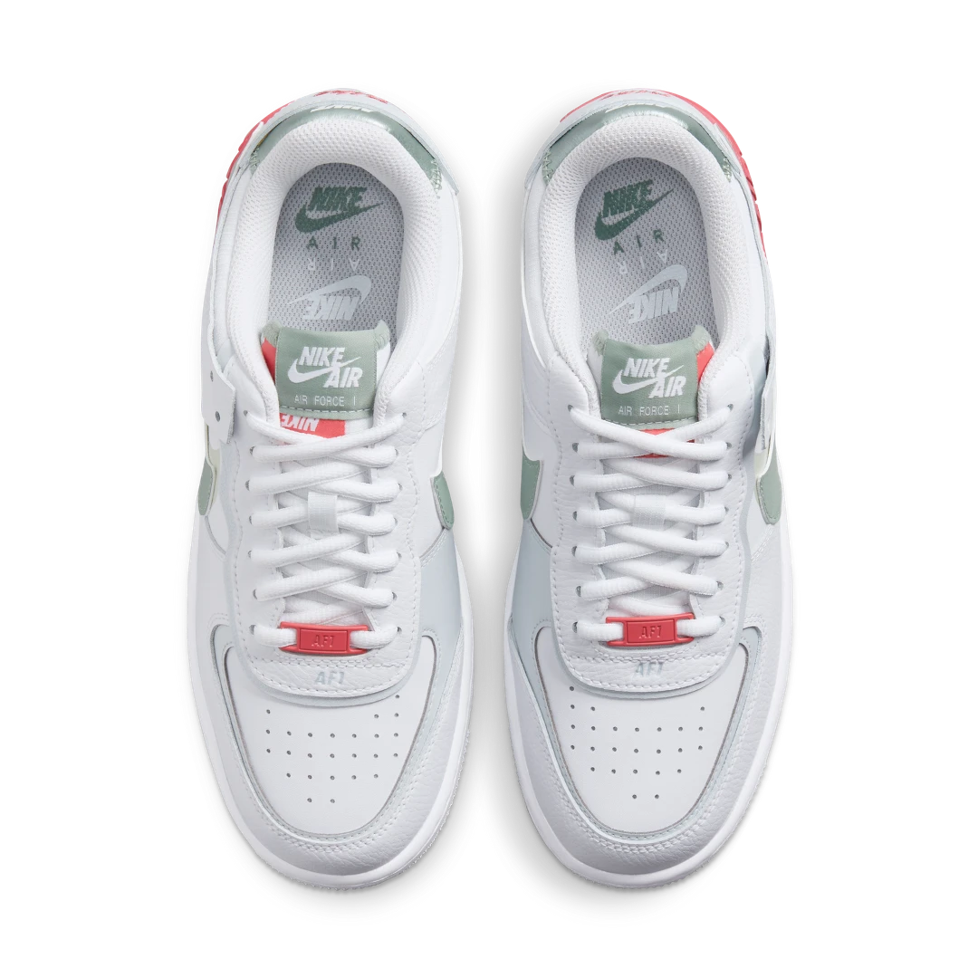 Nike Air Force 1 Shadow Archeo Pink, White/Jade Smoke-Seafoam-Archeo Pink (CI0919-112)