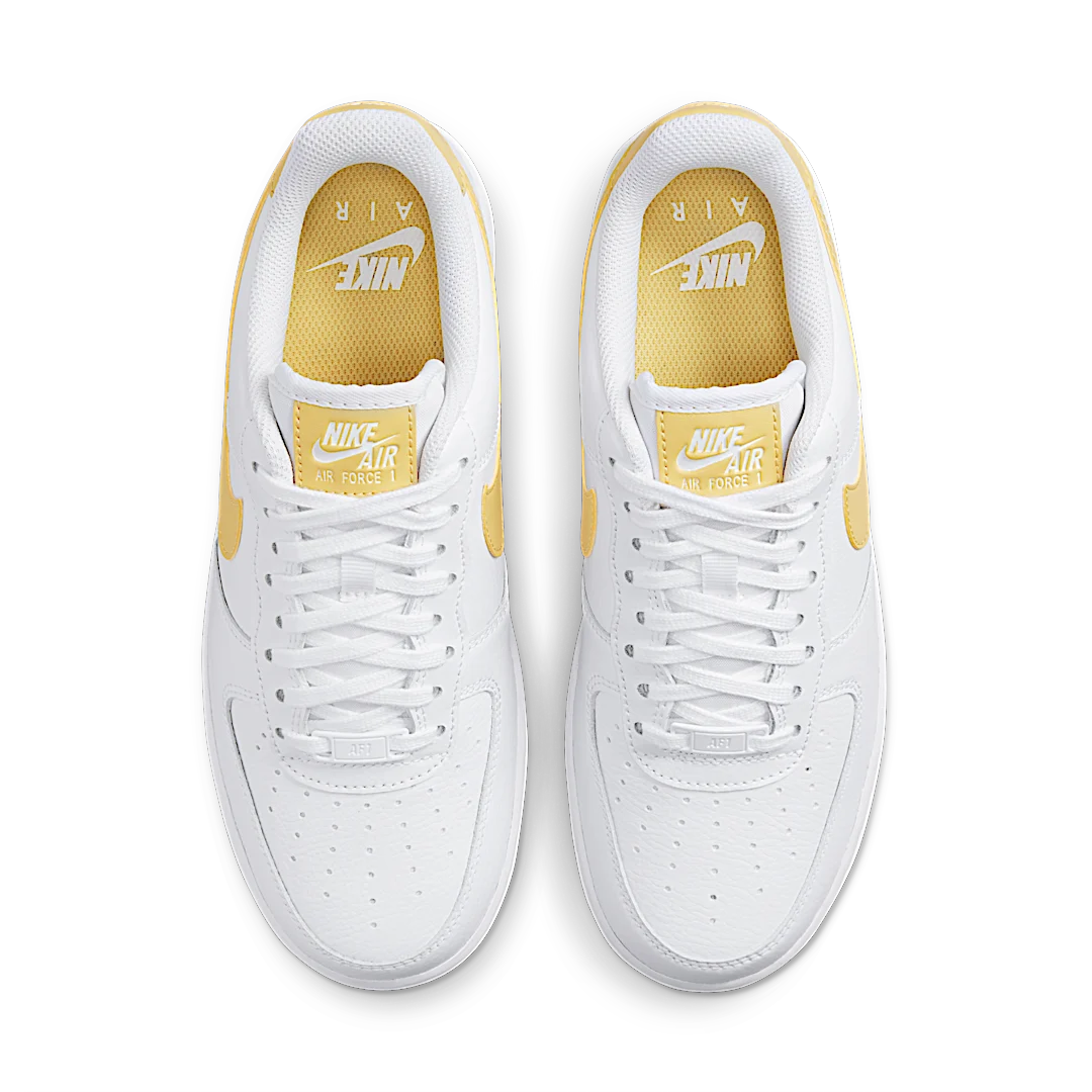 Nike Air Force 1 '07 White Saturn Gold White White, White/Saturn Gold-White-White (315115-170)