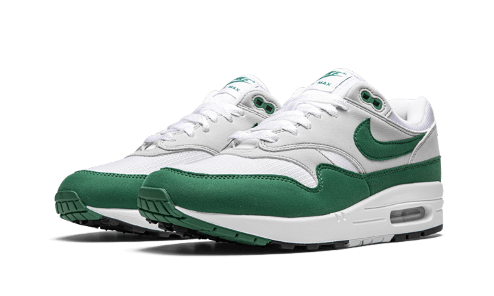 Nike Air Max 1 Anniversary Green (2020), White/Evergreen Aura-Neutral Grey-Black (DC1454-100)