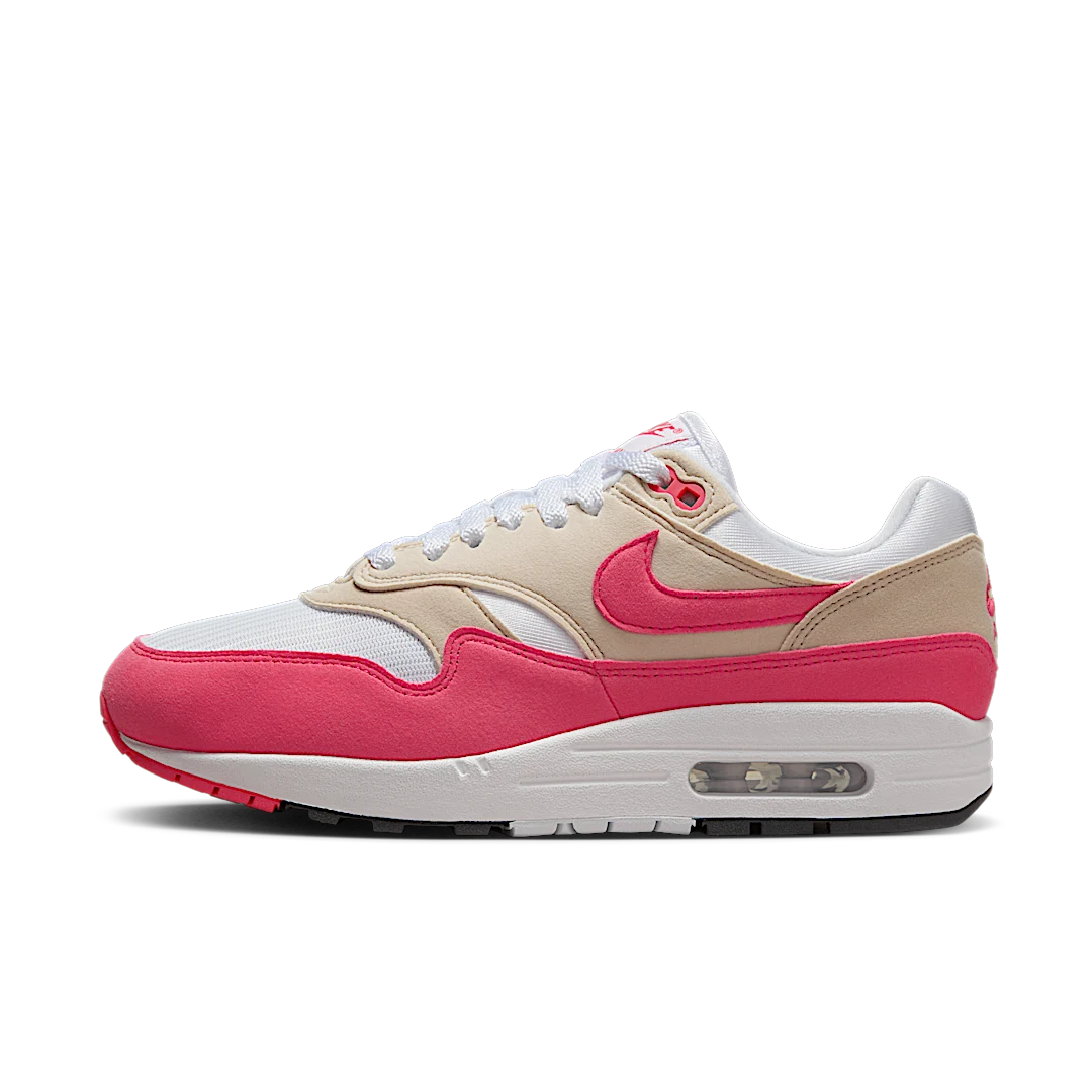 Nike Air Max 1 Aster Pink, White/Aster Pink-Light Orewood Brown-Black (DZ2628-110)