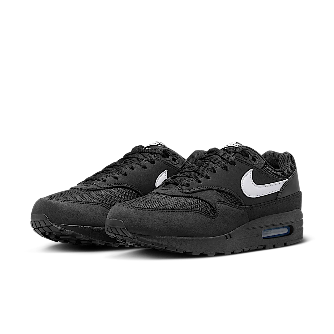 Nike Air Max 1 Black White Swoosh, Black/White/Black (FZ0628-010)