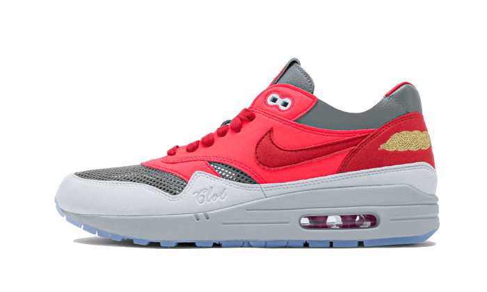 Nike Air Max 1 CLOT Kiss of Death Solar Red, Solar Red/University Red-Cool Grey (DD1870-600)