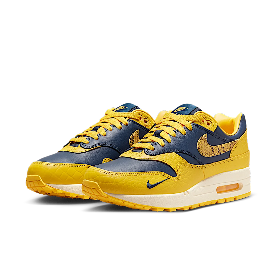 Nike Air Max 1 CO.JP Michigan Head to Head, Midnight Navy/Varsity Maize-Natural (FJ5479-410)