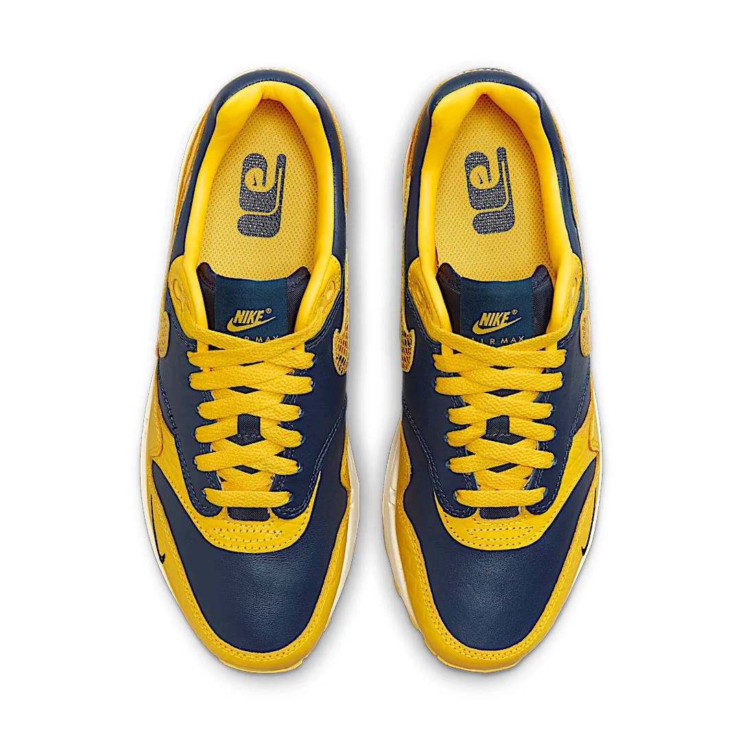 Nike Air Max 1 CO.JP Michigan Head to Head, Midnight Navy/Varsity Maize-Natural (FJ5479-410)