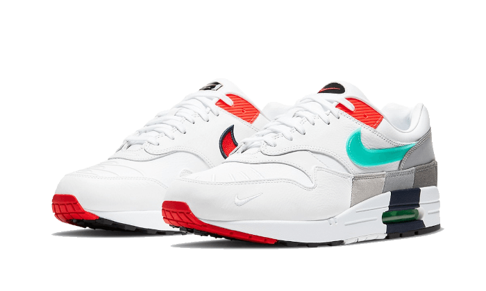 Nike Air Max 1 Evolution Of Icons, White/Teal-Silver-Black (CW6541-100)