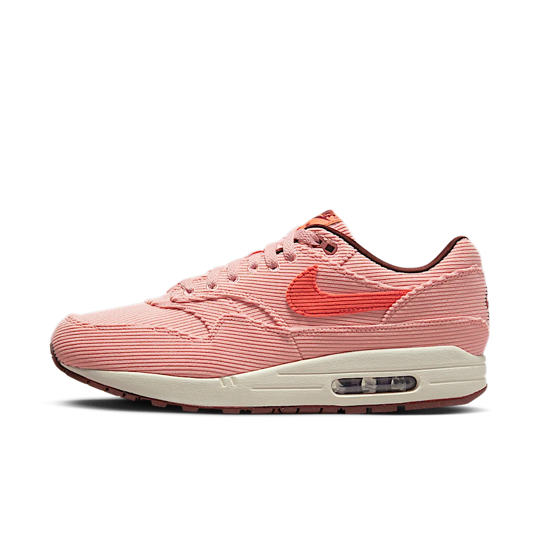 Nike Air Max 1 PRM Corduroy Coral Stardust, Coral Stardust/Bright Coral/Oxen Brown (FB8915-600)