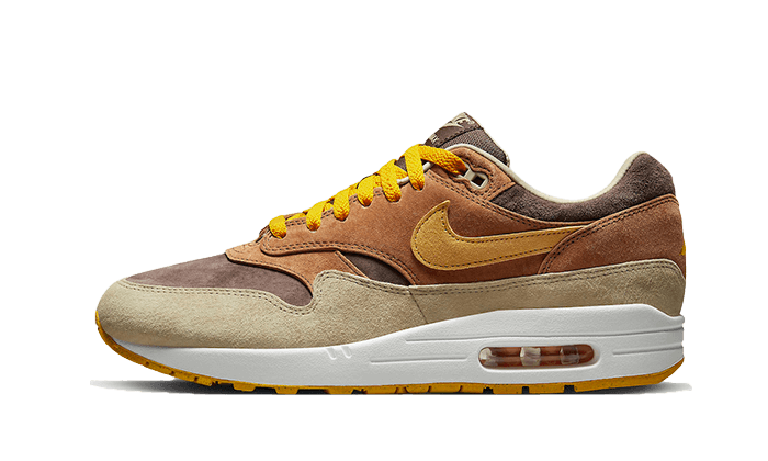 Nike Air Max 1 PRM Duck Pecan Yellow Ochre, Pecan/Yellow Ochre-Baroque Brown (DZ0482-200)