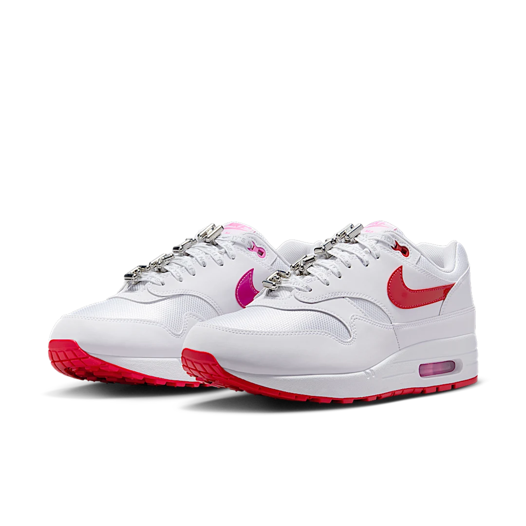 Nike Air Max 1 PRM Valentine’s Day White, White/University Red/Playful Pink (HV2303-100)