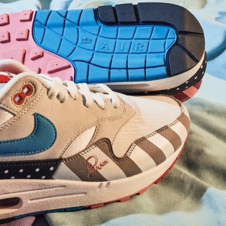 Nike Air Max 1 Parra (2018), White/Multi-Color (AT3057-100)