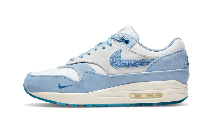 Nike Air Max 1 Premium Blueprint, White/Dark Marina Blue/Leche Blue (DR0448-100)