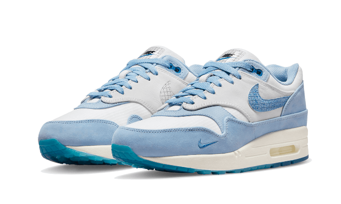 Nike Air Max 1 Premium Blueprint, White/Dark Marina Blue/Leche Blue (DR0448-100)