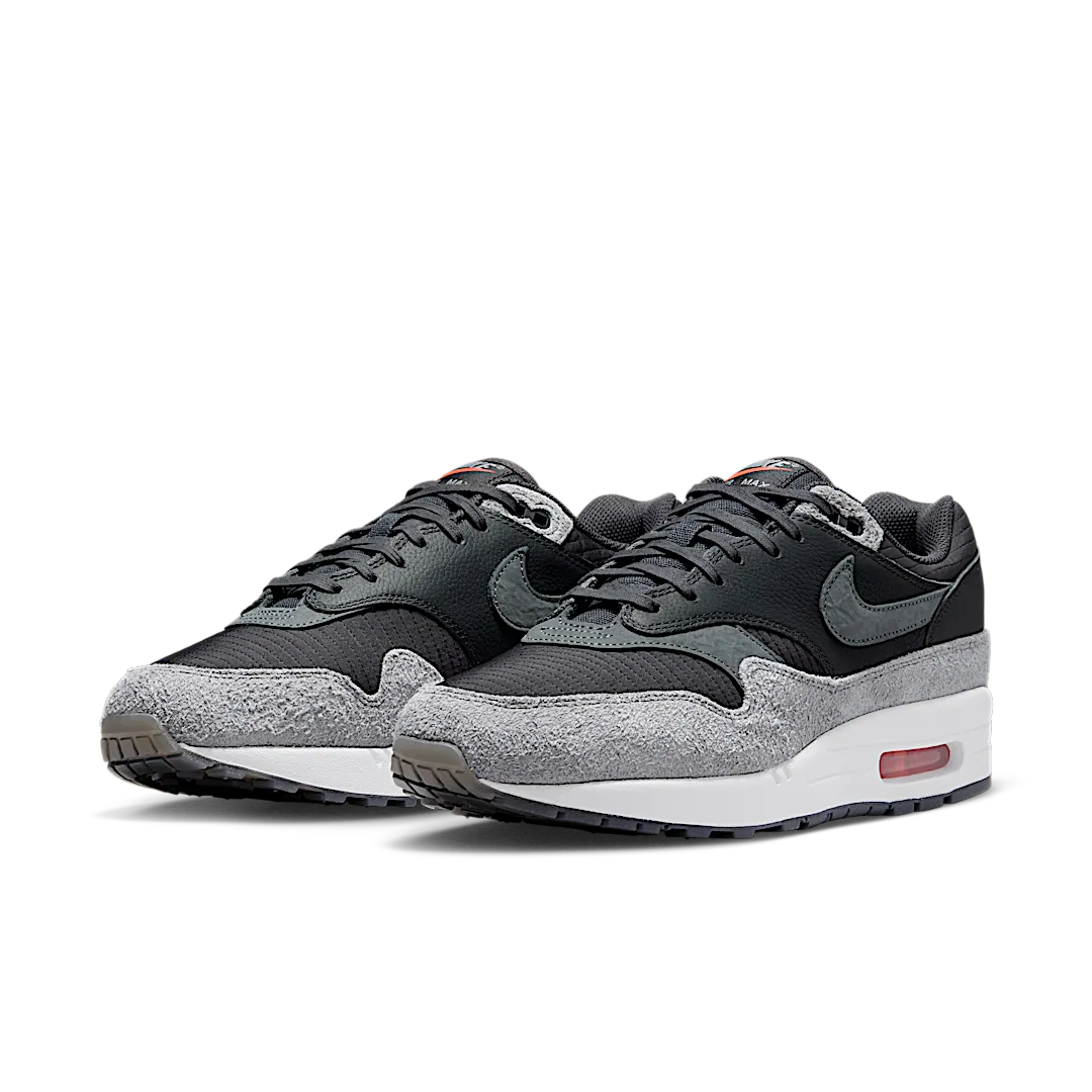 Nike Air Max 1 Premium Dark Smoke Grey, Dark Smoke Grey/Flash Crimson/Summit White/Smoke Grey (HJ9292-070)