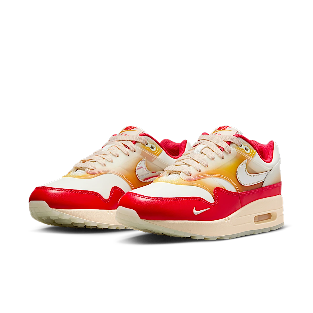 Nike Air Max 1 Sofvi, Sail/Metallic Silver-Siren Red-Sundial-Guava Ice-Barely Green (FN7683-133)