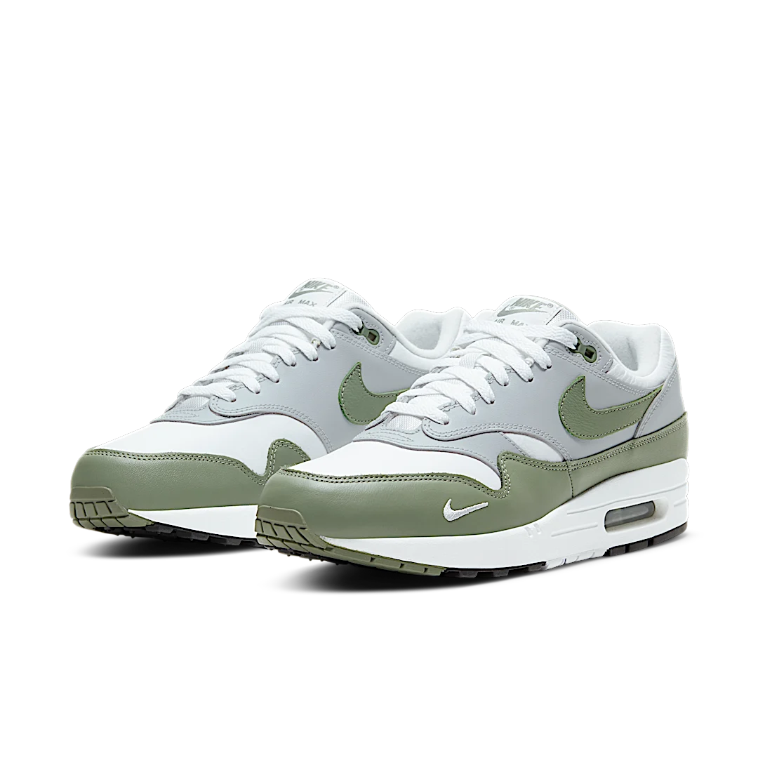 Nike Air Max 1 Spiral Sage, White/Spiral Sage-Wolf Grey-Black (DB5074-100)