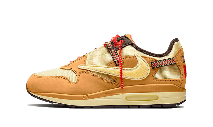 Nike Air Max 1 Travis Scott Cactus Jack Wheat Lemon Drop, Wheat/Lemon Drop-Baroque Brown (DO9392-701)