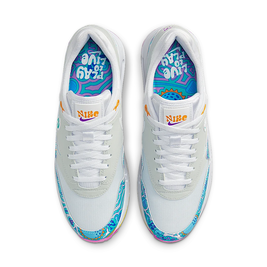 Nike Air Max 1 '86 OG Golf NRG Play to Live, White/Light Silver/Fuchsia Dream/Clear Jade (DV1407-100)