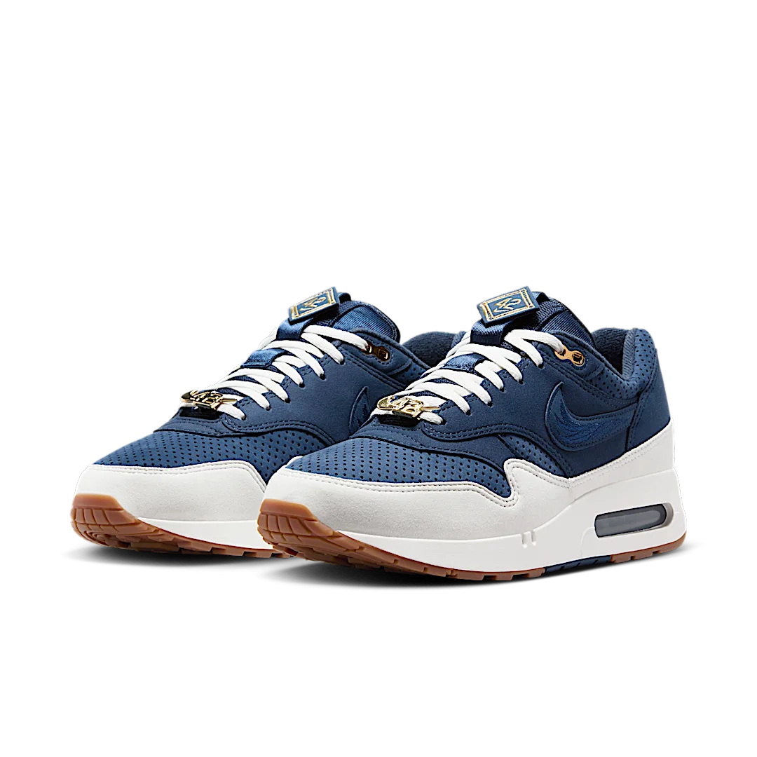 Nike Air Max 1 '86 OG Jackie Robinson, Midnight Navy/Obsidian-Sail-Metallic Gold-Gum Medium Brown (FZ4831-400)