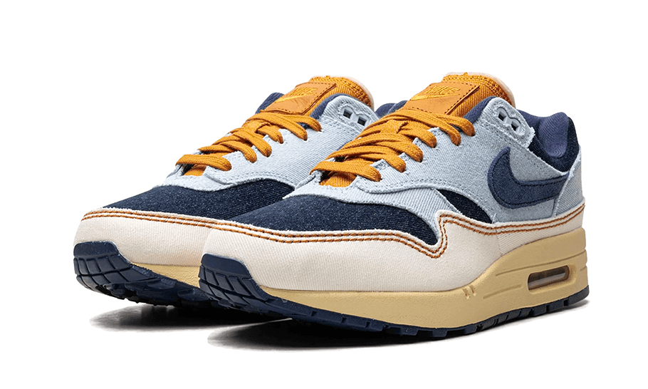 Nike Air Max 1 '87 Denim Aura, Aura/Midnight Navy/Pale Ivory (FQ8900-440)