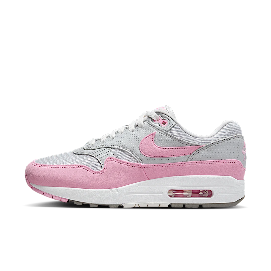 Nike Air Max 1 '87 Metallic Platinum Pink Rise, Metallic Platinum/Flat Pewter/Summit White/Pink Rise (HF5387-001)