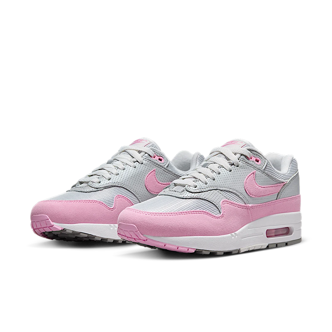 Nike Air Max 1 '87 Metallic Platinum Pink Rise, Metallic Platinum/Flat Pewter/Summit White/Pink Rise (HF5387-001)