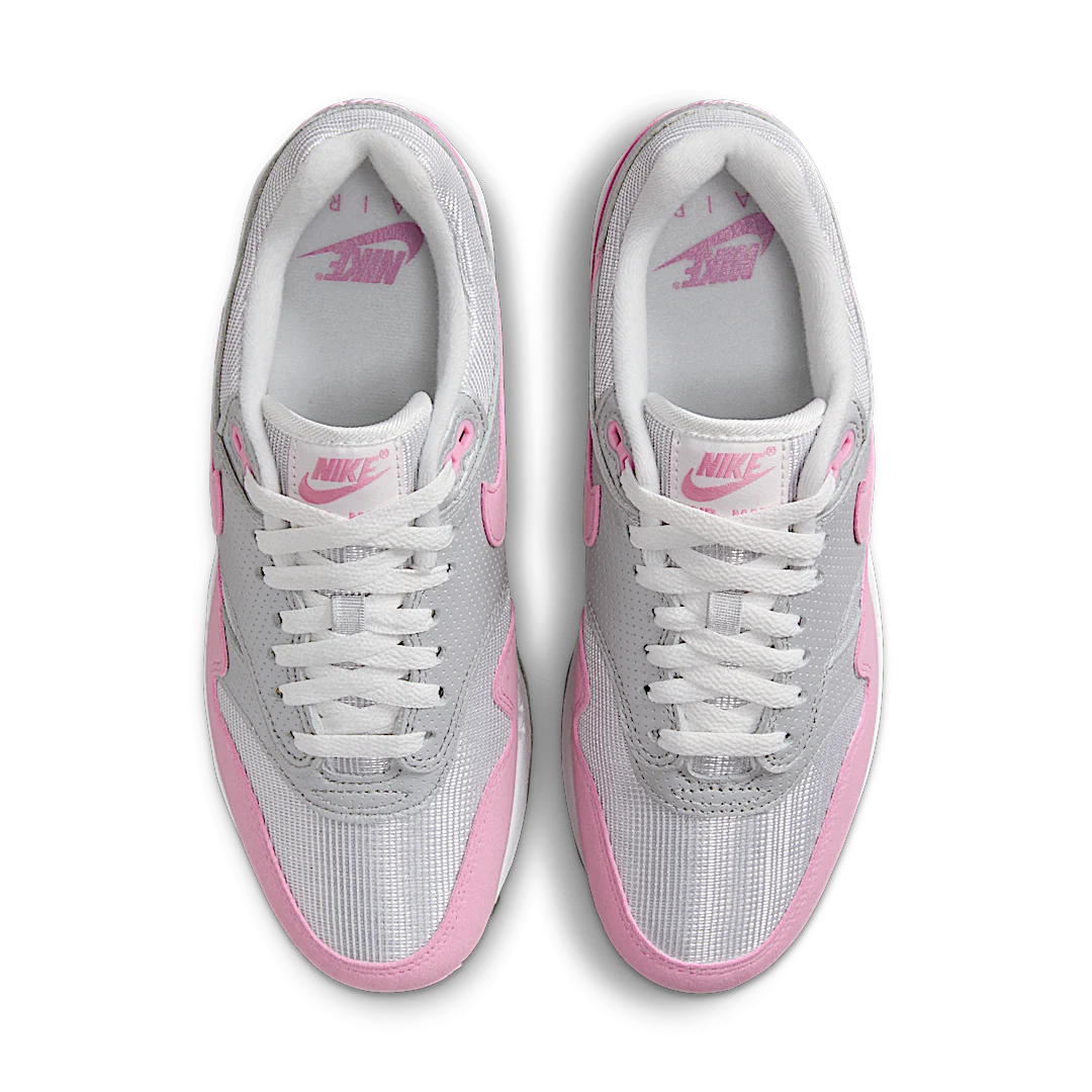 Nike Air Max 1 '87 Metallic Platinum Pink Rise, Metallic Platinum/Flat Pewter/Summit White/Pink Rise (HF5387-001)